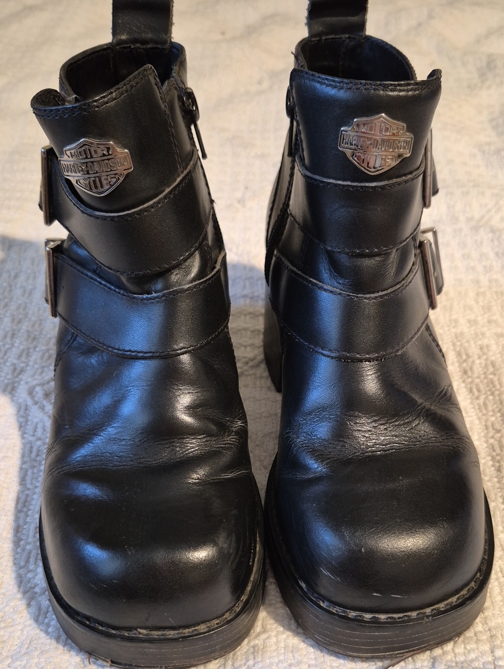 ⭐️AS-IS ⭐️Vintage Harley Davidson Gypsy Platform Boots Size 5.5